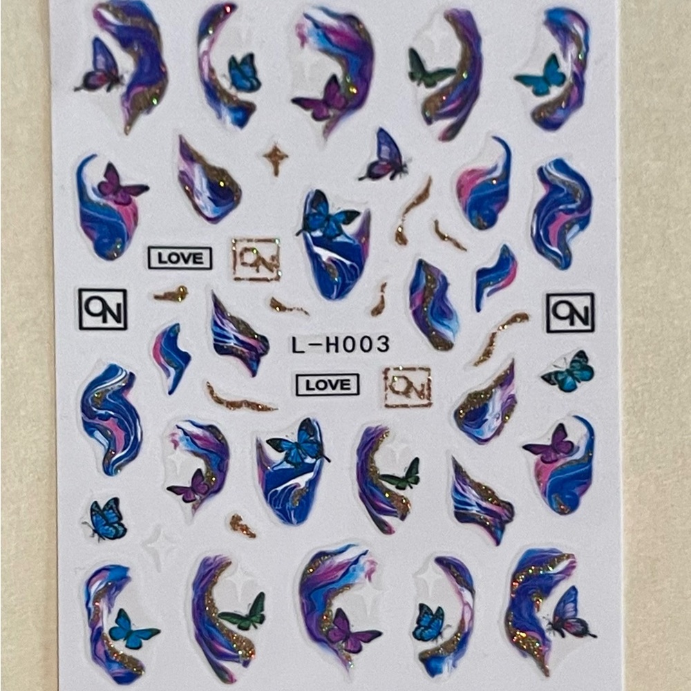 Colorful Marble Style Nail Sticker Set - Picture 8 of 16